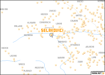 map of Selakovići