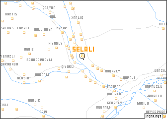 map of Selǝli