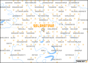 map of Selāmatpur