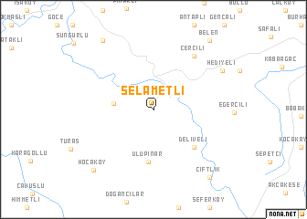 map of Selâmetli