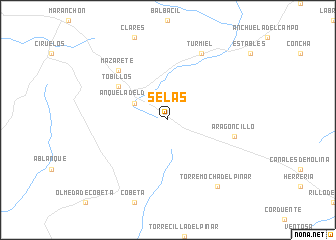 map of Selas