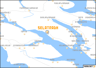 map of Selatrað