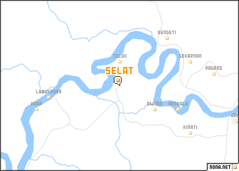 map of Selat