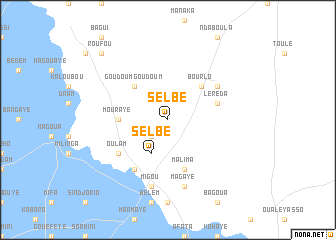 map of Selbé