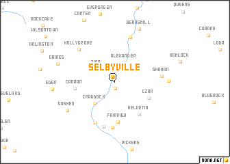 map of Selbyville