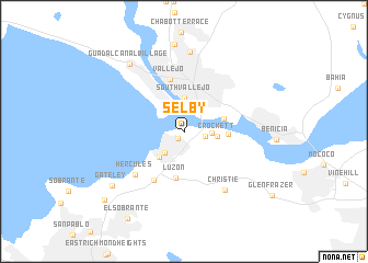 map of Selby