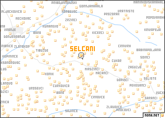 map of Selčani