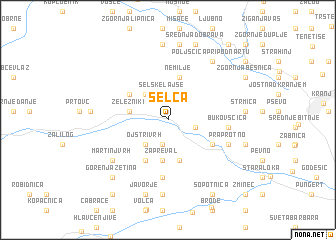 map of Selca