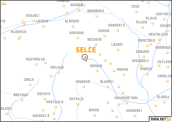 map of Selce