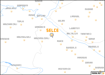 map of Selce