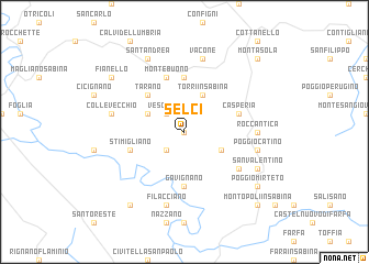 map of Selci