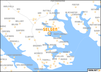 map of Selden