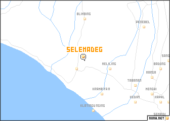map of Selemadeg