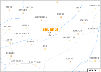 map of Selendi