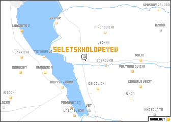 map of Selets-Kholopeyev