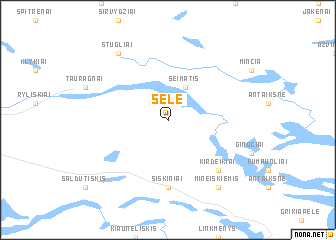 map of Sėlė