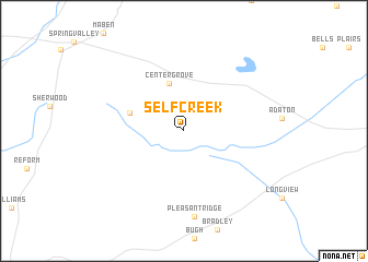 map of Self Creek