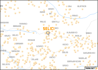 map of Selići