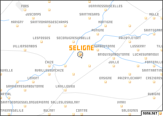 map of Séligné