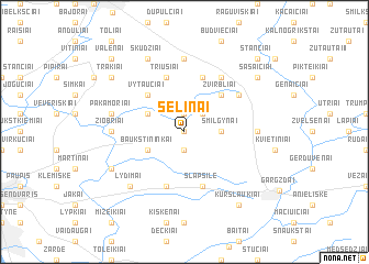 map of Sėlinai