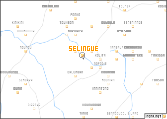 map of Sélingué