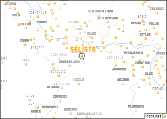 map of Selišta