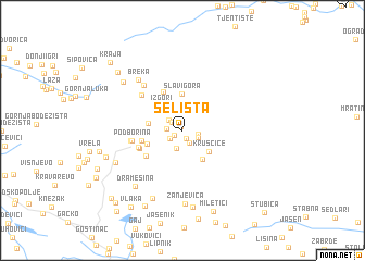 map of Selišta