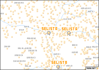 map of Selišta