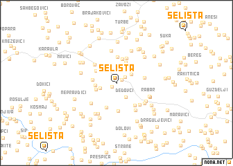 map of Selišta