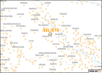 map of Selišta