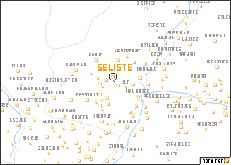 map of Selište