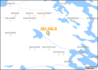 map of Selkälä