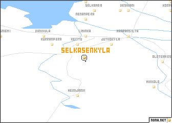 map of Selkäsenkylä