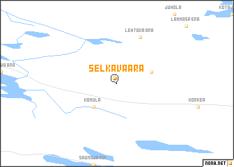 map of Selkävaara