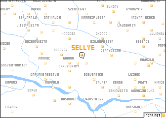 map of Sellye