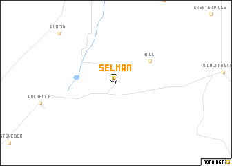 map of Selman