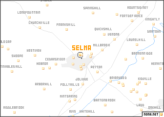 map of Selma