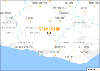 map of Selmeston