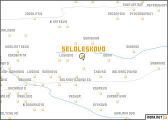 map of Selo Leskovo