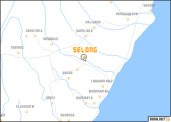 map of Selong
