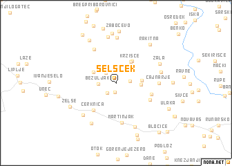 map of Selšček