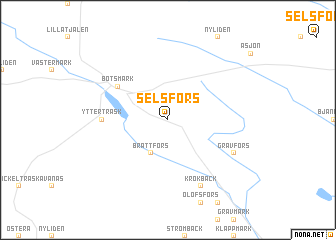 map of Selsfors