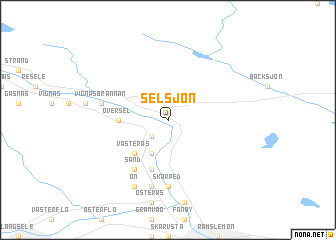 map of Selsjön