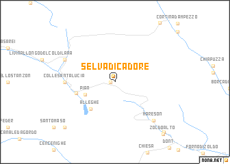 map of Selva di Cadore