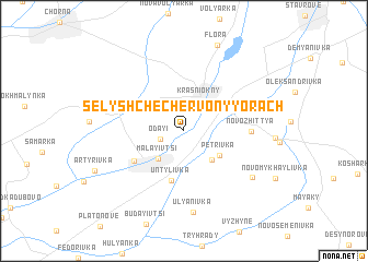 map of Selyshche Chervonyy Orach