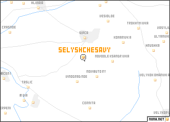 map of (( Selyshche Savy ))