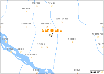 map of Semakere