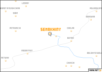 map of Semakhiny
