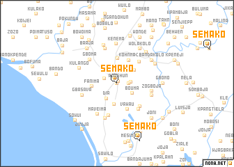 map of Semako