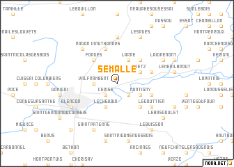 map of Semallé